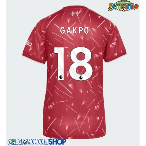 Maglie da calcio Liverpool Cody Gakpo #18 Prima Maglia Femminile 2026-27 Manica Corta
